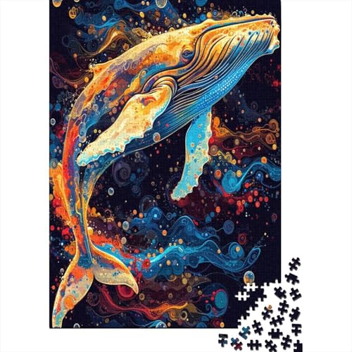 Wal Puzzle 1000-teilige Schwer Puzzle Spielzeug Lernspiel Impossible Herausforderungsspielzeug Für Erwachsene Kinder 1000pcs (75x50cm) von SkyClouf