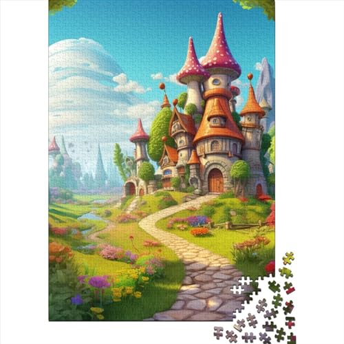 Wunderland Puzzle 1000 Teile Schwer Puzzle Spielzeug Lernspiel Impossible Herausforderung Spielzeug Für Erwachsene Und Kinder Ab 12 Jahren 1000pcs (75x50cm) von SkyClouf