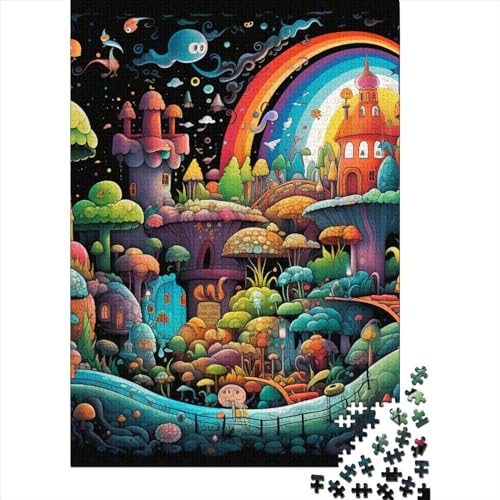 Wunderland Puzzles 1000-teilige Schwer Puzzle Spielzeug Lernspiel Impossible Herausforderungsspielzeug Für Erwachsene Und Kinder in Bewährter 1000pcs (75x50cm) von SkyClouf