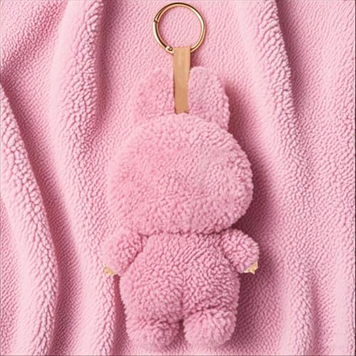 SkyJoy labubu Puppe,labubu Schlüsselanhänger, labubu Plüschpuppe, Geschenke für Jungen und Mädchen, labubu Plüschanhänger, labubu Plüschpuppe, Anhänger süßes Spielzeug Geburtstagsgeschenk (Rosa) von SkyJoy