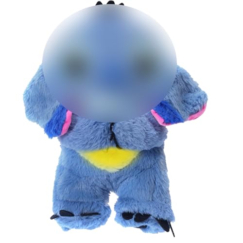 SkyJoy Kuscheltier mit Herzschlag，Sprechendes und leuchtendes Plüschtier, süßes Plüschtier, weich, Plüschpuppe 30cm, Einschlafhilfe Plüschtier für Jungen und Mädchen, blau von SkyJoy
