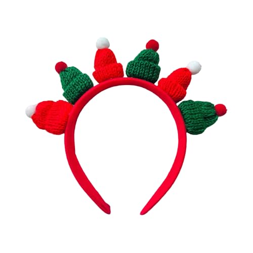 SkyPOOU Buntes Weihnachts-Stirnband, Weihnachtsdekoration, Haarreif, Neujahrsdekoration, Familienfeier-Kopfschmuck, Rötung und Grün, ca. 18 x 20,5 cm SkyPOOU Buntes Weihnachts-Stirnband, Weihnachtsdekoration, Haarreif, Neujahrsdekoration, Familienfeier-Kopfschmuck, Rötung und Grün, ca. 18 x 20,5 cm von SkyPOOU