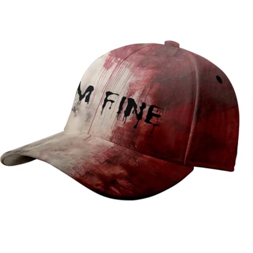 SkyPOOU Einzigartige Baseballmütze mit Blutdruck für Halloween, verstellbare Baseballmützen für Damen und Herren, Party-Kostüm-Hut SkyPOOU Einzigartige Baseballmütze mit Blutdruck für Halloween, verstellbare Baseballmützen für Damen und Herren, Party-Kostüm-Hut von SkyPOOU