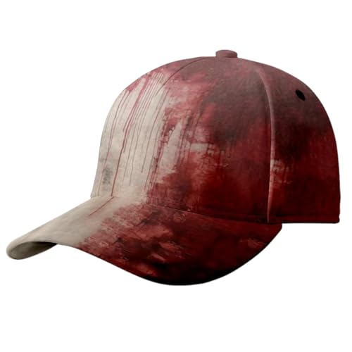 SkyPOOU Einzigartige Baseballmütze mit Blutdruck für Halloween, verstellbare Baseballmützen für Damen und Herren, Party-Kostüm-Hut SkyPOOU Einzigartige Baseballmütze mit Blutdruck für Halloween, verstellbare Baseballmützen für Damen und Herren, Party-Kostüm-Hut von SkyPOOU