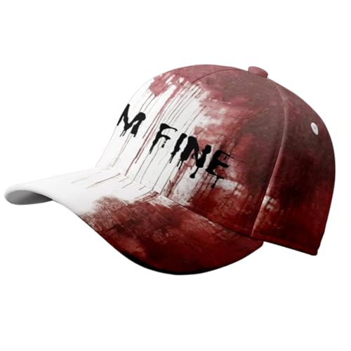 SkyPOOU Einzigartige Baseballmütze mit Blutdruck für Halloween, verstellbare Baseballmützen für Damen und Herren, Party-Kostüm-Hut SkyPOOU Einzigartige Baseballmütze mit Blutdruck für Halloween, verstellbare Baseballmützen für Damen und Herren, Party-Kostüm-Hut von SkyPOOU