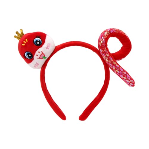 SkyPOOU Einzigartiges Schlangen-Stirnband, Urlaubs-Haarschmuck, fügt Geheimnis und Stile hinzu, Damen-Kopfbedeckung für Partys und Festivals. Rötung: ca. 55–60 cm von SkyPOOU