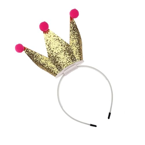 SkyPOOU Elegante Kronen für Themenpartys und Geburtstagsfeiern, beliebt und einfach zu kombinieren für Erwachsene und Erwachsene. Goldfarben. Ca. 50–55 cm von SkyPOOU