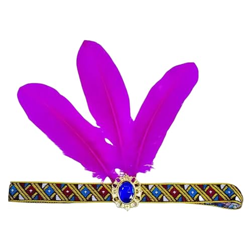 SkyPOOU Gefederte Flapper-Stirnbänder, Karneval, Abschlussball, Tänzerin, Kopfschmuck für Party, Karneval, Feiern, Kopfbedeckung, Haarstyling, Rose, ca. 26 x 20 cm SkyPOOU Gefederte Flapper-Stirnbänder, Karneval, Abschlussball, Tänzerin, Kopfschmuck für Party, Karneval, Feiern, Kopfbedeckung, Haarstyling, Rose, ca. 26 x 20 cm von SkyPOOU
