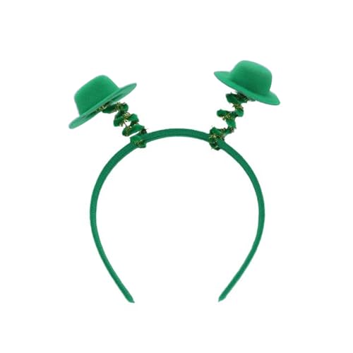SkyPOOU Haarreif für Erwachsene, Kleeblatt, mit glänzenden Pailletten, Puder, Patrick's Day, Haarreif, Karnevals-Haarreif, grasgrüner Hut-Stirnband SkyPOOU Haarreif für Erwachsene, Kleeblatt, mit glänzenden Pailletten, Puder, Patrick's Day, Haarreif, Karnevals-Haarreif, grasgrüner Hut-Stirnband von SkyPOOU