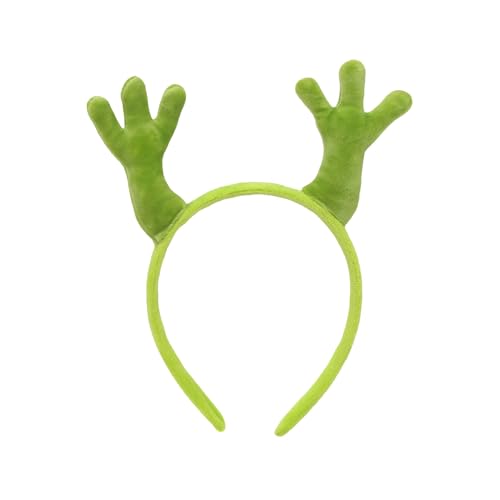 SkyPOOU Haarreif mit Prank Eyes Palmen für Frauen, Gesichtswäsche, Geburtstag, Party, Versammlung, Kopfschmuck, Schule, Event, Festival, Haardekorationen. Grün, ca. 55–60 cm SkyPOOU Haarreif mit Prank Eyes Palmen für Frauen, Gesichtswäsche, Geburtstag, Party, Versammlung, Kopfschmuck, Schule, Event, Festival, Haardekorationen. Grün, ca. 55–60 cm von SkyPOOU