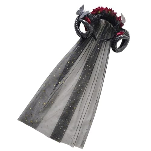 SkyPOOU Halloween-Haarreif für Maskeraden, Teufelshorn, Haarband, für Damen und Herren, Themenparty, Kostüm, Accessoire. Artikel 1 SkyPOOU Halloween-Haarreif für Maskeraden, Teufelshorn, Haarband, für Damen und Herren, Themenparty, Kostüm, Accessoire. Artikel 1 von SkyPOOU