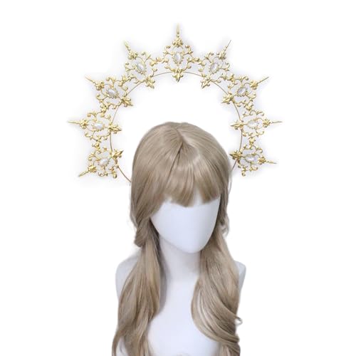 SkyPOOU Kronen Stirnband, Bastelset, Muttergott-Kostüm, Stirnband, Sonnendame, Haarband, weibliche Tiaras, Kronenstück.TS90A2 SkyPOOU Kronen Stirnband, Bastelset, Muttergott-Kostüm, Stirnband, Sonnendame, Haarband, weibliche Tiaras, Kronenstück.TS90A2 von SkyPOOU