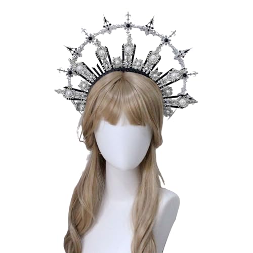 SkyPOOU Kronen Stirnband Bastelsets Mutter Gott Kostüm Stirnband Sonne Dame Haarband Weibliche Tiaras Kronenstück TS86C2 SkyPOOU Kronen Stirnband Bastelsets Mutter Gott Kostüm Stirnband Sonne Dame Haarband Weibliche Tiaras Kronenstück TS86C2 von SkyPOOU