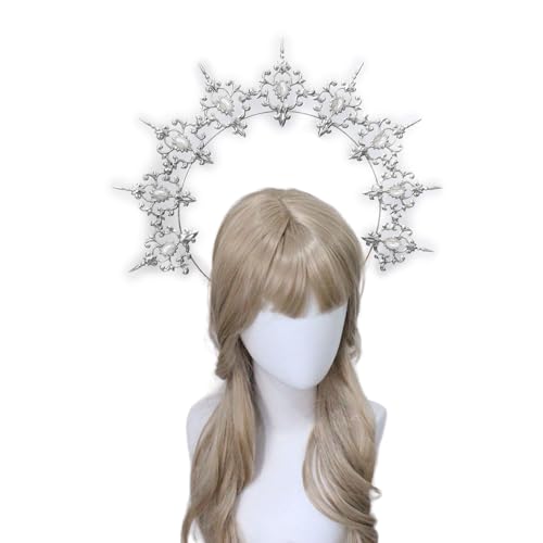 SkyPOOU Kronen Stirnband Bastelsets Mutter Gott Kostüm Stirnband Sonne Dame Haarband Weibliche Tiaras Kronenstück TS90B3 SkyPOOU Kronen Stirnband Bastelsets Mutter Gott Kostüm Stirnband Sonne Dame Haarband Weibliche Tiaras Kronenstück TS90B3 von SkyPOOU