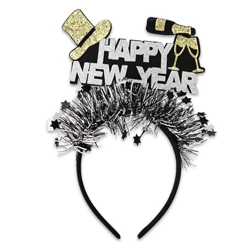 SkyPOOU Lametta Blingbling Stirnband 2025 Kopfbedeckung Weihnachten Party Foto Requisiten Weihnachten Party Kopfbedeckung Cosplay Zubehör Silber Cir ca. 50-60 cm SkyPOOU Lametta Blingbling Stirnband 2025 Kopfbedeckung Weihnachten Party Foto Requisiten Weihnachten Party Kopfbedeckung Cosplay Zubehör Silber Cir ca. 50-60 cm von SkyPOOU