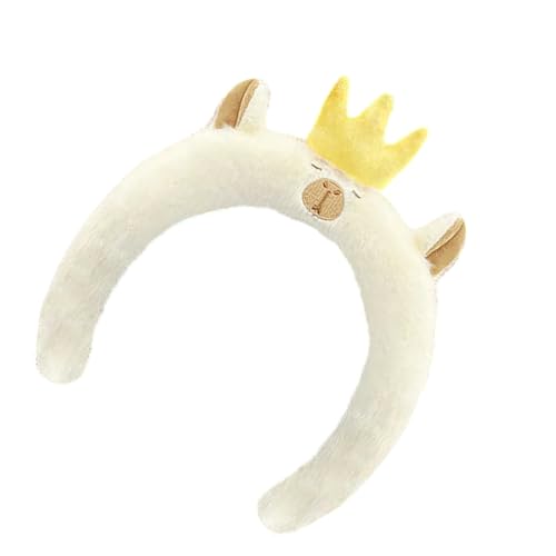 SkyPOOU Niedliches Plüschtier-Haarband für Damen, Teenager, Mädchen, Gesicht, Waschen, Haarreif, Cosplay, Party, Kostüm, Kopfschmuck, Make-up-Zubehör, Weiß, ca. 54–58 cm SkyPOOU Niedliches Plüschtier-Haarband für Damen, Teenager, Mädchen, Gesicht, Waschen, Haarreif, Cosplay, Party, Kostüm, Kopfschmuck, Make-up-Zubehör, Weiß, ca. 54–58 cm von SkyPOOU
