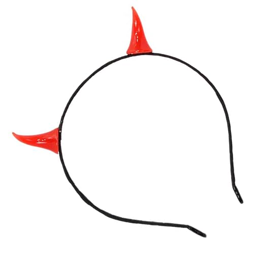 SkyPOOU Teufelshörner Stirnbänder, Persönlichkeitsparty-Kopfbedeckung, Halloween-Kopfbedeckung für Kostüm und Alltag. Rötungs-Stirnband. Ca. 55–60 cm SkyPOOU Teufelshörner Stirnbänder, Persönlichkeitsparty-Kopfbedeckung, Halloween-Kopfbedeckung für Kostüm und Alltag. Rötungs-Stirnband. Ca. 55–60 cm von SkyPOOU