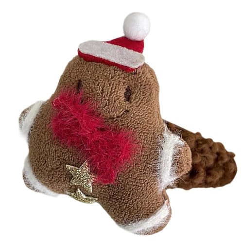 SkyPOOU Weihnachts-Haarschmuck für Weihnachtsfeiern, bequemes und praktisches Haarband, Polyester, Haarschmuck, Braun von SkyPOOU