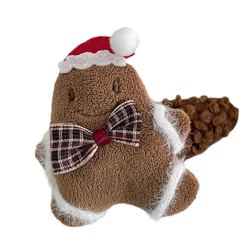 SkyPOOU Weihnachts-Haarschmuck für Weihnachtsfeiern, bequemes und praktisches Haarband, Polyester, Haarschmuck, Braun von SkyPOOU