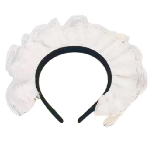 SkyPOOU Zarte Cosplay-Haarbänder, plissiert, Spitze, Haarreif, Halloween, Party, Kostüm, Kopfschmuck für Damen und Mädchen SkyPOOU Zarte Cosplay-Haarbänder, plissiert, Spitze, Haarreif, Halloween, Party, Kostüm, Kopfschmuck für Damen und Mädchen von SkyPOOU