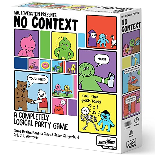Skybound Games | Mr. Lovenstein Presents: No Context | Ein absolut logisches Webcomic Partyspiel, ab 13 Jahren, 2-6 Spieler Skybound Games | Mr. Lovenstein Presents: No Context | Ein absolut logisches Webcomic Partyspiel, ab 13 Jahren, 2-6 Spieler von Skybound