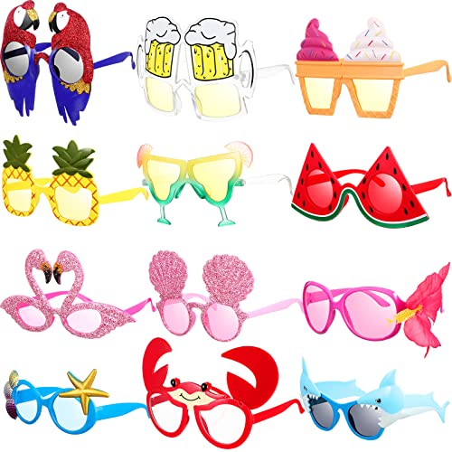 12 Paar Luau Party Sonnenbrille Lustig Hawaii Brille Strand Sonnenbrille Tropisch Strand Party Gefallen Luau Party Sonnenbrille für Erwachsene und Kinder Sommer Deko (Niedlicher Stil) 12 Paar Luau Party Sonnenbrille Lustig Hawaii Brille Strand Sonnenbrille Tropisch Strand Party Gefallen Luau Party Sonnenbrille für Erwachsene und Kinder Sommer Deko (Niedlicher Stil) von Skylety