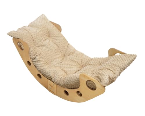 Skyline Kletterbogen mit Kissen Baby Kleinkind Kinder ab 1 Jahr Indoor Klettern Montessori Klettergerüst Holz Wippe Balancewippe Kletterdreieck Kletterwippe Holzwippe Kletterling Holzbogen L Beige Skyline Kletterbogen mit Kissen Baby Kleinkind Kinder ab 1 Jahr Indoor Klettern Montessori Klettergerüst Holz Wippe Balancewippe Kletterdreieck Kletterwippe Holzwippe Kletterling Holzbogen L Beige von Skyline