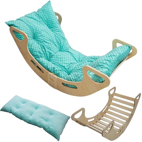 Skyline Kletterbogen mit Kissen Baby Kleinkind Kinder ab 1 Jahr Indoor Klettern Montessori Klettergerüst Holz Wippe Balancewippe Kletterdreieck Kletterwippe Holzwippe Kletterling Holzbogen XL Minze Skyline Kletterbogen mit Kissen Baby Kleinkind Kinder ab 1 Jahr Indoor Klettern Montessori Klettergerüst Holz Wippe Balancewippe Kletterdreieck Kletterwippe Holzwippe Kletterling Holzbogen XL Minze von Skyline