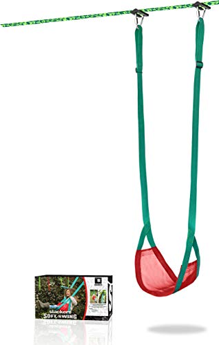 Slackers Ninja Soft Schaukel, ultraleichte Schaukel für die Slackers Ninja Line, aus weichem und robusten Mesh Material, inkl. Delta-Sicherheitskarabiner, 980031 von Slackers