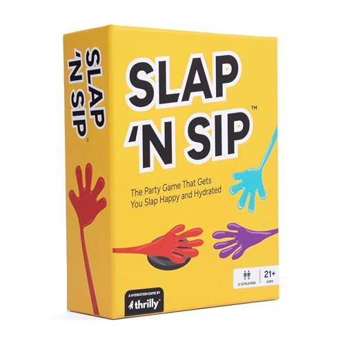 Slap N Sip Lustiges Trinkspiel mit klebrigen Händen, 200 Karten & Sip Chip | Schnelllebiges Partyspiel für Erwachsene für Bachelorettes & mehr Slap N Sip Lustiges Trinkspiel mit klebrigen Händen, 200 Karten & Sip Chip | Schnelllebiges Partyspiel für Erwachsene für Bachelorettes & mehr von Slap N Sip