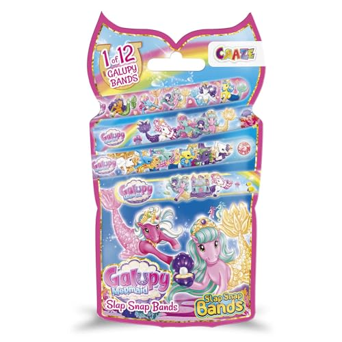 Slap Snap Bands Armbänder Galupy Mermaid - Schnapparmband Kinder mit Meerjungfrauen-Motiv , Klatscharmband Kinder von Slap Snap Bands