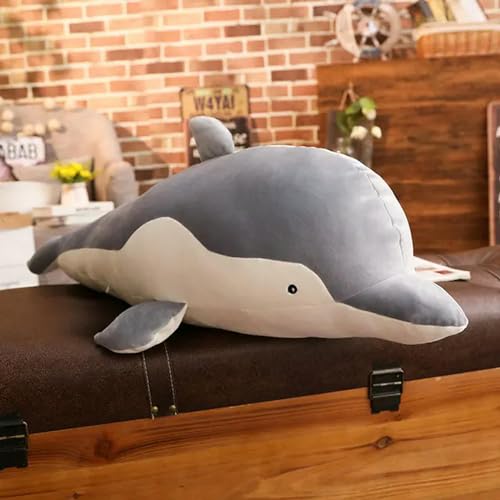 SldJa Kawaii Fisch Plüsch Spielzeug Delfin Puppe Plüsch Baumwolle Tier Kissen Büro Nickerchen Kissen Mädchen 30cm 1 von SldJa