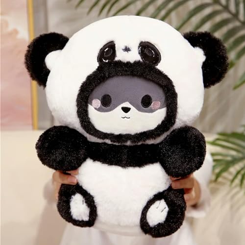 SldJa Niedliches Kuscheltier Hund Panda Puppe Kuscheltier flauschig Panda Bär Spielzeug Kinder Geschenk Geburtstag 48cm 1 von SldJa