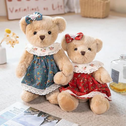 SldJa Plüsch Teddybär Kissen Spielzeug Kuscheltier Puppe Hochzeit Geburtstag Geschenk für Kinder 35cm 8 von SldJa