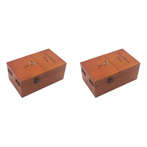Slicooken 2X A Nutzlose Box Voller Überraschungen, Komplett Zusammengebautes Holzspielzeug für Erwachsene und Kinder, Dunkle Holzfarbe Slicooken 2X A Nutzlose Box Voller Überraschungen, Komplett Zusammengebautes Holzspielzeug für Erwachsene und Kinder, Dunkle Holzfarbe von Slicooken