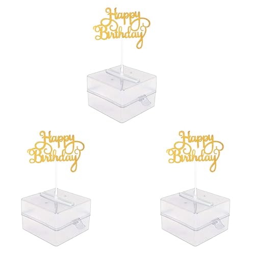 Slicooken 3X Kuchen-Spardose-Set, Backform für Kuchen zum Geldziehen, Geldautomaten-Kuchen-Spardose mit Goldenem Glitzer „Happy Birthday-Kuchenaufsatz Slicooken 3X Kuchen-Spardose-Set, Backform für Kuchen zum Geldziehen, Geldautomaten-Kuchen-Spardose mit Goldenem Glitzer „Happy Birthday-Kuchenaufsatz von Slicooken