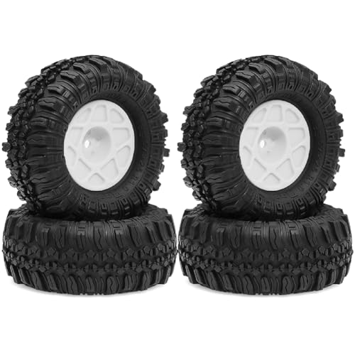 Slicooken 4 Stück 57 mm 1,0 Beadlock-Radreifensatz für TRX4M SCX24 AX24 FCX24 FCX24M 1/18 1/24 RC Crawler Car Slicooken 4 Stück 57 mm 1,0 Beadlock-Radreifensatz für TRX4M SCX24 AX24 FCX24 FCX24M 1/18 1/24 RC Crawler Car von Slicooken