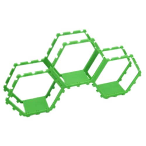 Slicooken Hexagonaler Wabenspleißrahmen Hexagonal Spielzeug Showcase Stand Display Rack Grün Grün Slicooken Hexagonaler Wabenspleißrahmen Hexagonal Spielzeug Showcase Stand Display Rack Grün Grün von Slicooken