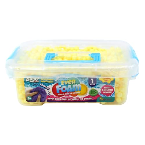 Slimy Ever Foam - 1 Liter ultimativ sensorische original Wolkenschleim Spielmasse, die Niemals trocknet, für kreativen Knet- und Modellier-Spass - auch im Wasser, Farbe:Gelb Slimy Ever Foam - 1 Liter ultimativ sensorische original Wolkenschleim Spielmasse, die Niemals trocknet, für kreativen Knet- und Modellier-Spass - auch im Wasser, Farbe:Gelb von Slimy