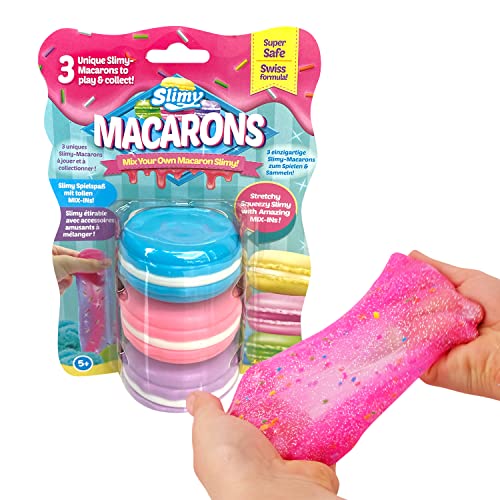 SLIMY Macarons 3 x 50g in Blau, Rosa & Lila - Original Slime Set mit verschiedenen Spielmassen, Glitzer und Streusel zum Einkneten, Spielspaß für Kinder, elastische Spielknete (Spielzeug ab 3 Jahre) SLIMY Macarons 3 x 50g in Blau, Rosa & Lila - Original Slime Set mit verschiedenen Spielmassen, Glitzer und Streusel zum Einkneten, Spielspaß für Kinder, elastische Spielknete (Spielzeug ab 3 Jahre) von Slimy