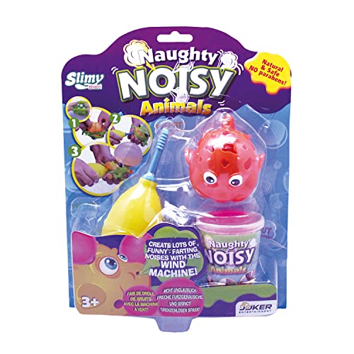 SLIMY Naughty Noisy Animals 200g Fisch - Lustige Sammelfiguren zum Füllen mit Original Slimy Spielmasse für freche Pupsgeräusche und Slimy-Blasen von Slimy