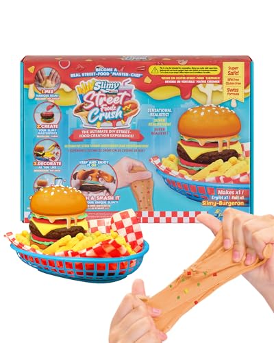 Slimy Street Foodz Crush - Burgeron, Slime und Knete Kreativ-Set, Backspiel zum selber Mischen, Formen und Dekorieren, kreatives Gestalten für Kinder Slimy Street Foodz Crush - Burgeron, Slime und Knete Kreativ-Set, Backspiel zum selber Mischen, Formen und Dekorieren, kreatives Gestalten für Kinder von Slimy