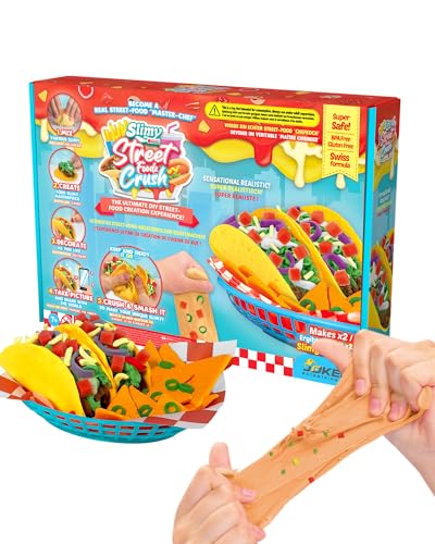 SLIMY Street Foodz Crush - Tacooz, Slime und Knete Kreativ-Set, Backspiel zum selber Mischen, Formen und Dekorieren, kreatives Gestalten für Kinder SLIMY Street Foodz Crush - Tacooz, Slime und Knete Kreativ-Set, Backspiel zum selber Mischen, Formen und Dekorieren, kreatives Gestalten für Kinder von Slimy