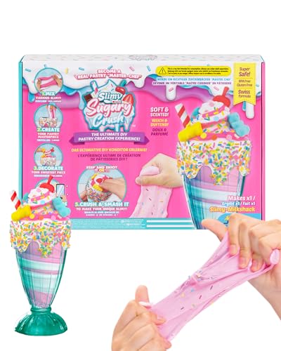 SLIMY Sugary Crush - Milkshack, Slime und Knete Kreativ-Set, Backspiel zum selber Mischen, Formen und Dekorieren, kreatives Gestalten für Kinder SLIMY Sugary Crush - Milkshack, Slime und Knete Kreativ-Set, Backspiel zum selber Mischen, Formen und Dekorieren, kreatives Gestalten für Kinder von Slimy