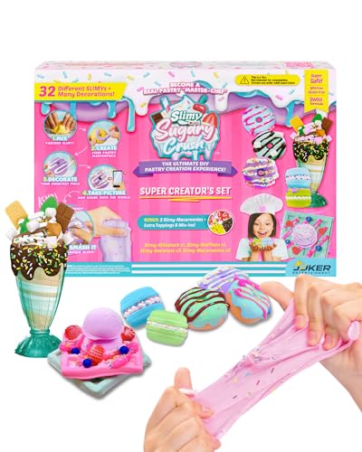Slimy Sugary Crush - Super Creator's Set, Slime und Knete Kreativ-Set, Backspiel zum selber Mischen, Formen und Dekorieren, kreatives Gestalten für Kinder Slimy Sugary Crush - Super Creator's Set, Slime und Knete Kreativ-Set, Backspiel zum selber Mischen, Formen und Dekorieren, kreatives Gestalten für Kinder von Slimy