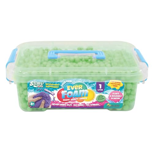 Slimy Ever Foam - der ultimativ sensorische original Wolkenschleim, ASMR Knete, Nicht trocknend, für kreativen Knet- und Modellier-Spaß auch im Wasser von Slimy