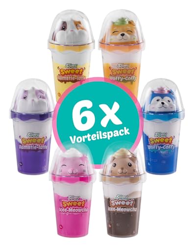 Slimy Soft & Squishy Collectibles 6er-Pack - 6x150g Original Slime, sicherer Knetspaß für Kinder mit Schleim in Zwei Farben und lustiger Anti-Stress Squishy Sammelfigur Slimy Soft & Squishy Collectibles 6er-Pack - 6x150g Original Slime, sicherer Knetspaß für Kinder mit Schleim in Zwei Farben und lustiger Anti-Stress Squishy Sammelfigur von Slimy
