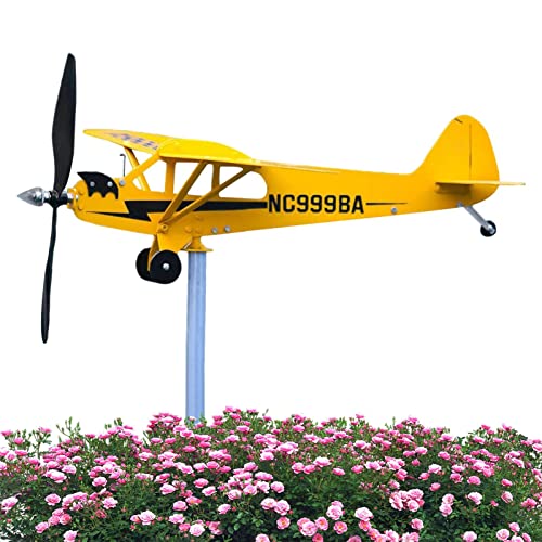 Sloane J3 Cub Flugzeugwetterfahne - Handgemachte Flugzeug-Wasserflugzeug-Wetterfahne, Wetterfahnen-Dekoration aus Metall - Handgefertigtes Piper J3 Cub Flugzeug Wasserflugzeug Wetterfahne Whirlygig Sloane J3 Cub Flugzeugwetterfahne - Handgemachte Flugzeug-Wasserflugzeug-Wetterfahne, Wetterfahnen-Dekoration aus Metall - Handgefertigtes Piper J3 Cub Flugzeug Wasserflugzeug Wetterfahne Whirlygig von Sloane