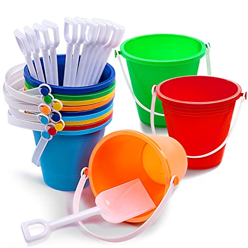 Sloosh 12 Sets Sandspielzeug mit Schaufeln für Kinder Strand Eimer Spielzeug Sandspielzeug Kinder Party Favors Eimer Set Kunststoff Eimer mit Griffen Sloosh 12 Sets Sandspielzeug mit Schaufeln für Kinder Strand Eimer Spielzeug Sandspielzeug Kinder Party Favors Eimer Set Kunststoff Eimer mit Griffen von Sloosh