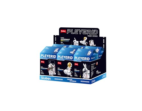 M38-P8001 Sluban PLEYERID - Maro Astronaut - 3 Typen (6 Boxen in 1 Displaybox) von Sluban Construction